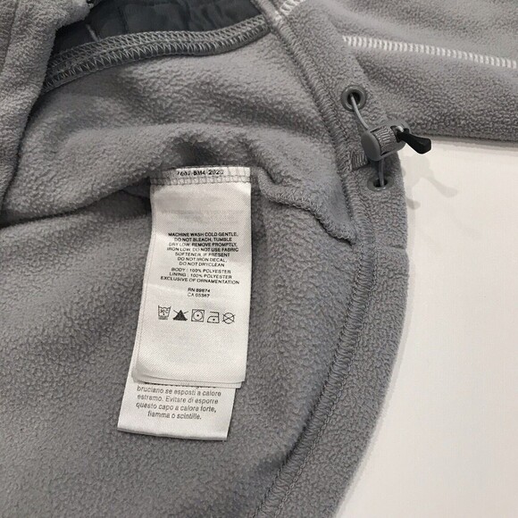 Mountain Hardwear Fleece Jacket Sz XS Full Zip Long Sleeve Pockets Gray White Mi - Picture 7 of 11